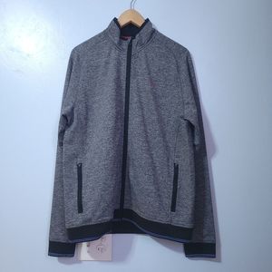Ted Baker Golf Parway Mouline Zip Men's Size 4 / Large Gray